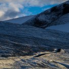 Galdhøpiggen summer ski center in the background / 1850m above sea / Norway